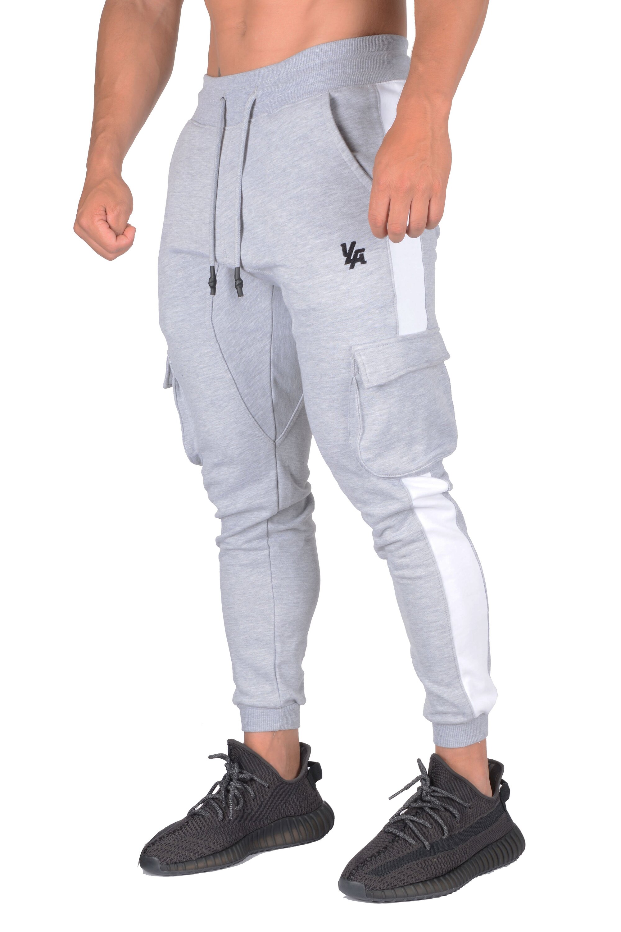 YoungLA Mens Slim Fit Joggers Fitness Sweatpants Gym Training 204 Gray  Small(YoungLA Mens Slim Fit Joggers Fitness Sweatpants Gym Training 204  Gray Small) - YoungLA Clothing Sale