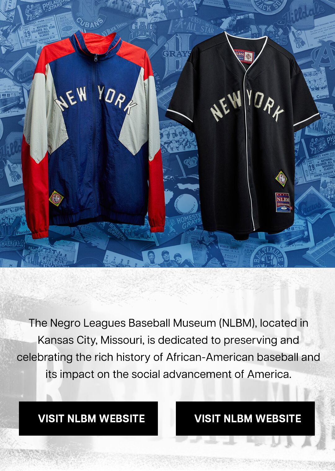 Reason x Negro League Baseball - NLBM Chicago American Giants Butto