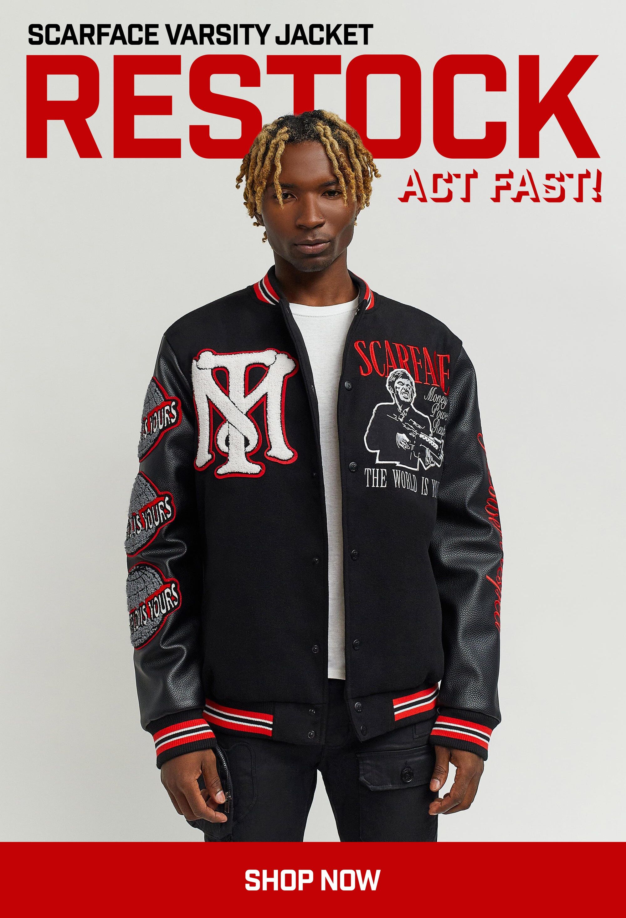 Reason clothing sales varsity jacket